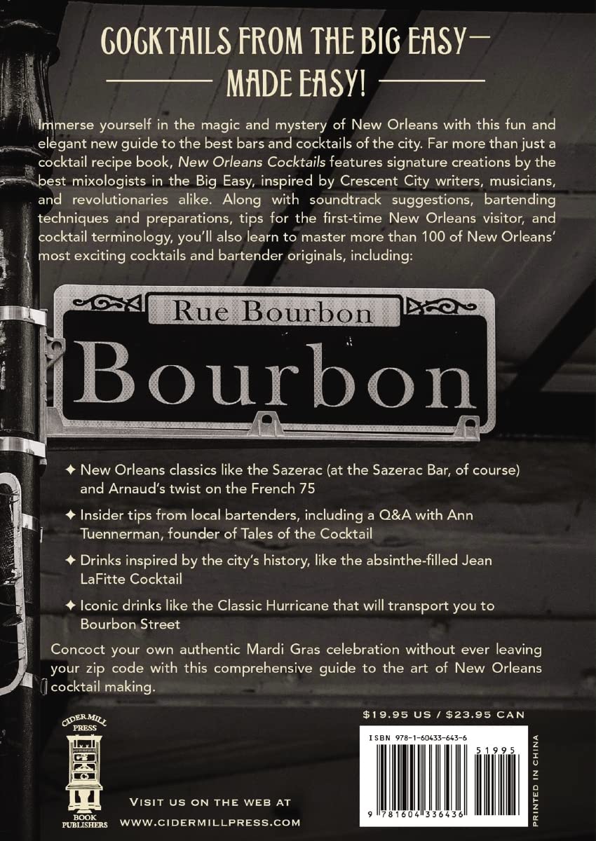 New Orleans Cocktails: An Elegant Collection of Over 100 Recipes Inspired by the Big Easy (City Cocktails)