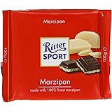 Ritter Sport Marzipan Chocolate Bar 100 g (Pack of 5)