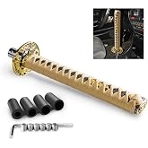 WENJTP Katana Samurai Sword Shift Knob Shifter Katana Universal Fit for Manual Cars with Adapters Gold + Black(26cm)