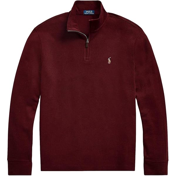 POLO RALPH LAUREN Big & Tall Long Sleeve Lux Jersey Half Zip