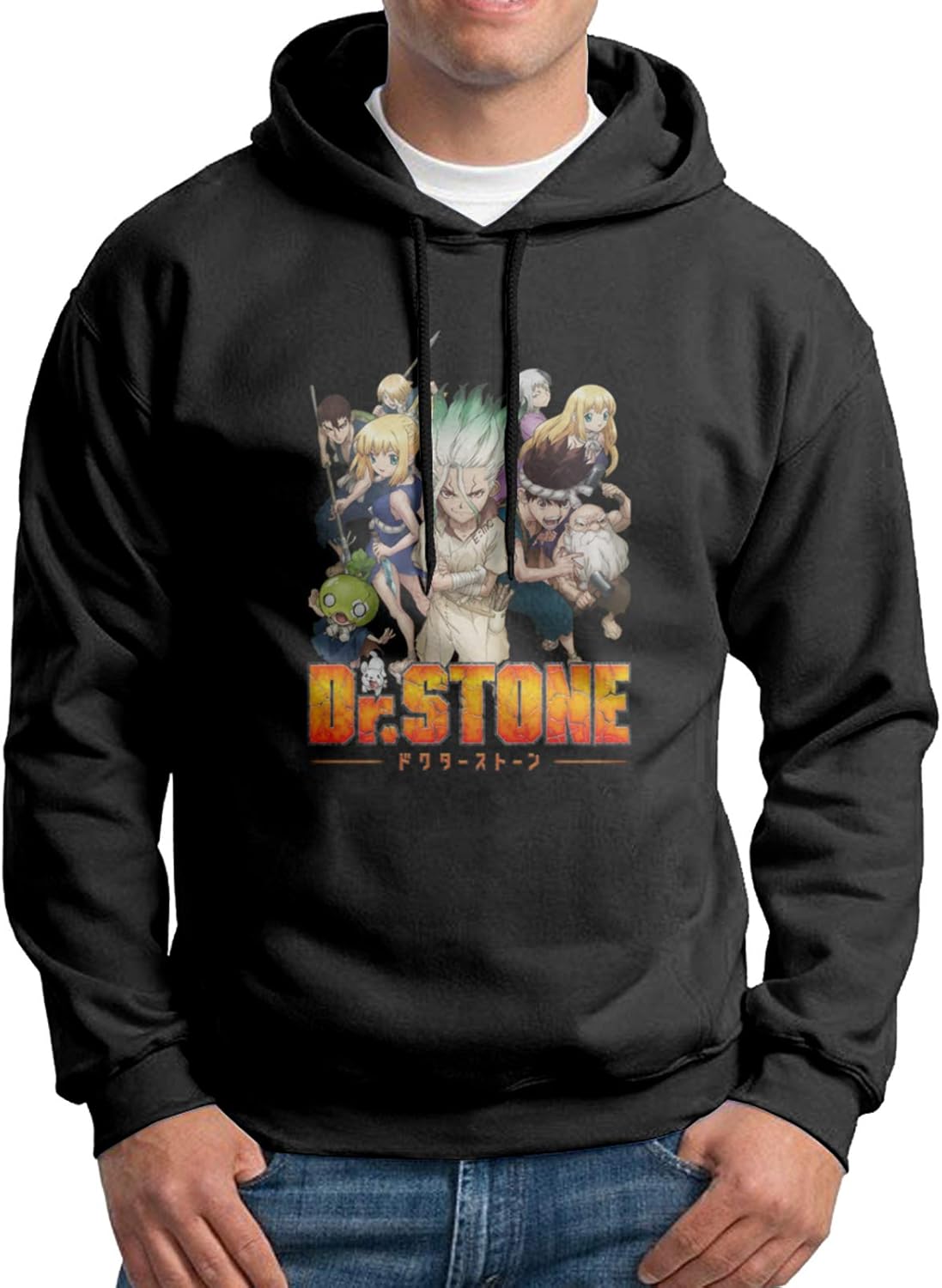 Amazon.com: Men's Dr Stone Hoodies Sweatshirts, Long Sleeve Hoodies Casual Loose Top Medium 
