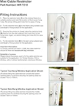 Schlosser Technik 2 x UPVC Window Cable Restrictor Lock White view 3