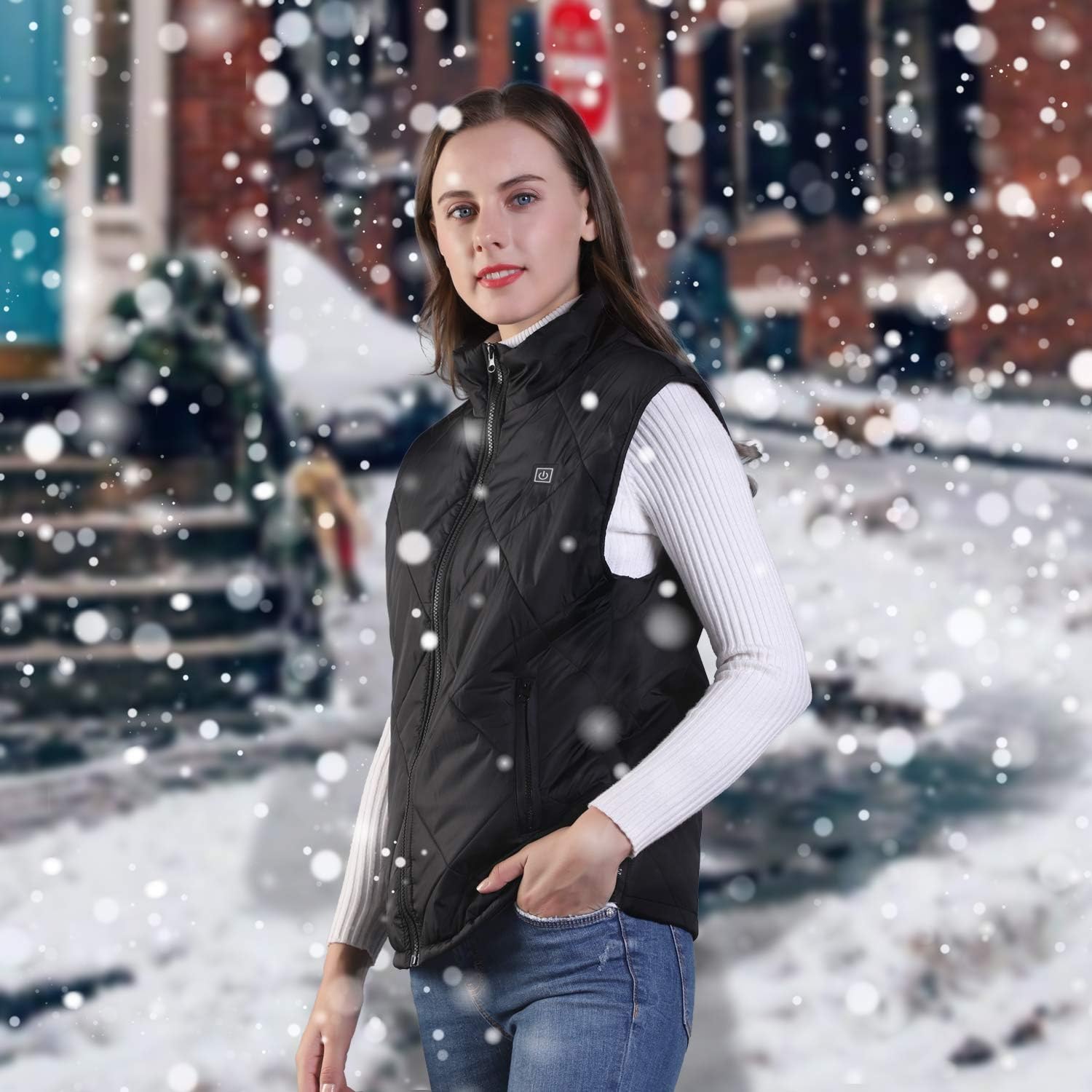 FERNIDA Heated Vest for Men Women USB Charging Electric Heating Vests Water Wind Resistant (Battery Pack not Included) at  Men’s Clothing store