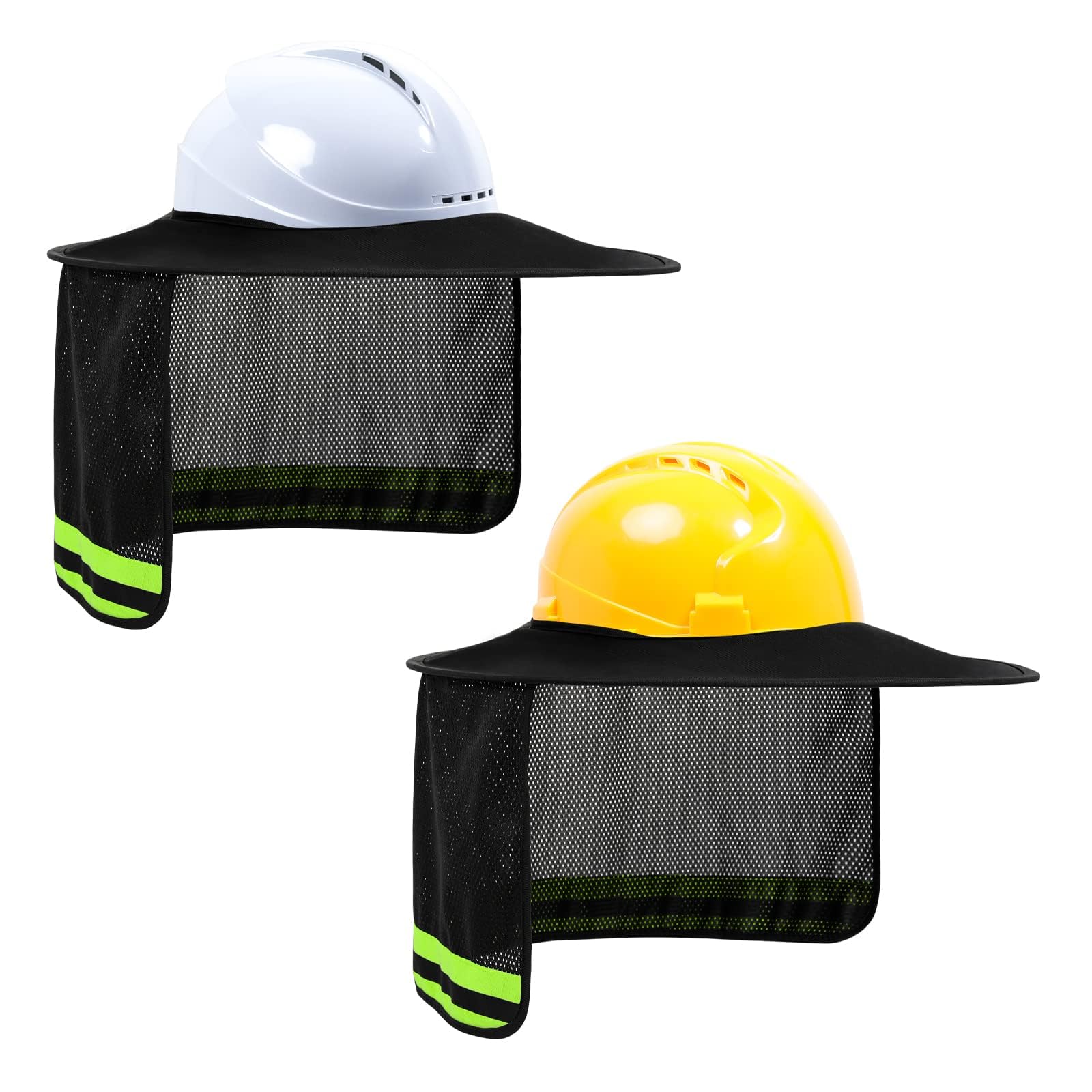 Photo 1 of TCCFCCT Hard Hat Sun Shade, Full Brim Neck Shield, 2Packs, Hard Hat Not Included