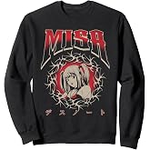 Death Note Misa NuMetal Y2K Cybersigil Portrait Anime Sweatshirt