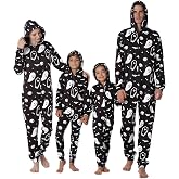 YEAXLUD Family Matching Halloween Pajamas Adult Onesie Woman Costume Kids Couples Men Pjs Women's Novelty One-piece