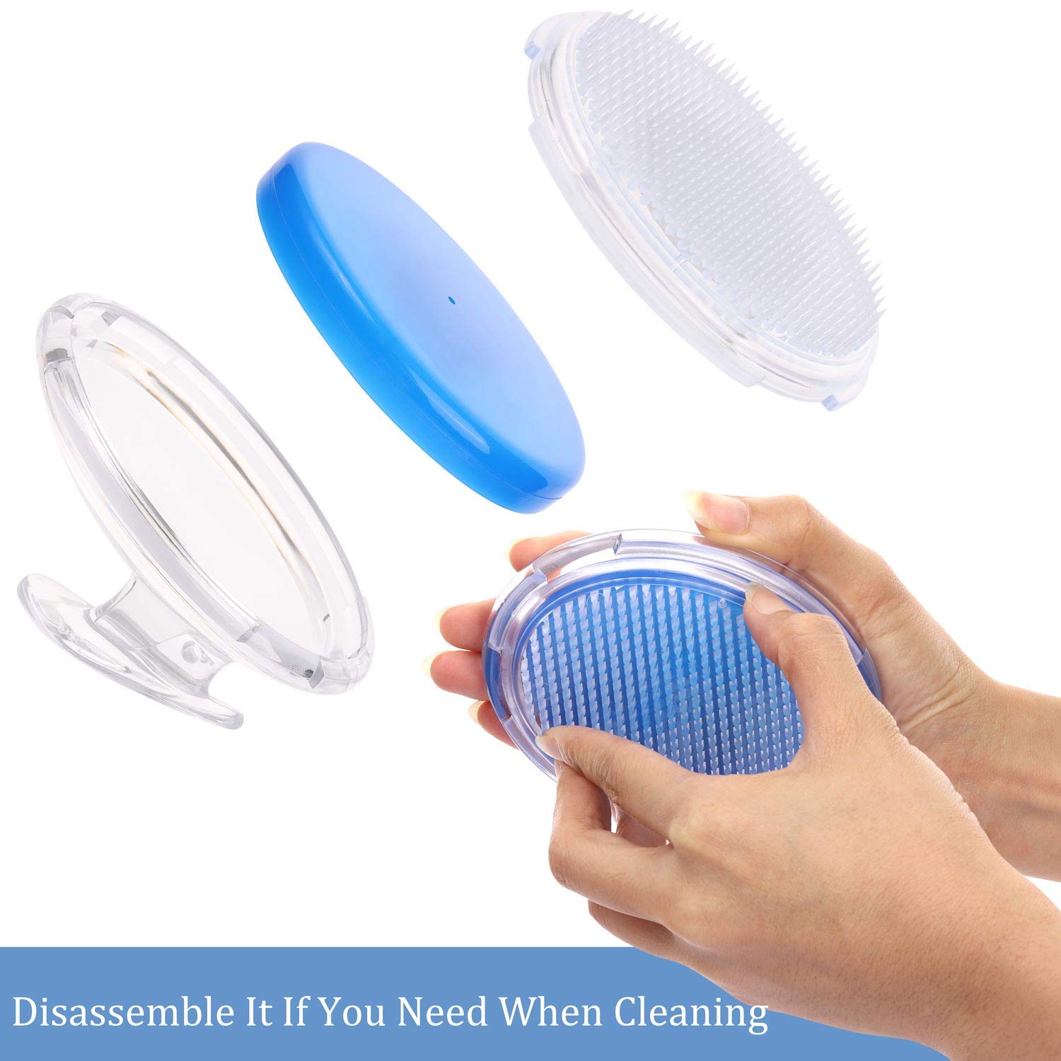 Tbestmax 3 Pcs Exfoliating Brush for Ingrown Hair, Body Scrubber, Blue Green Red : Beauty