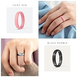 ThunderFit Women Breathable Silicone Promise Rings