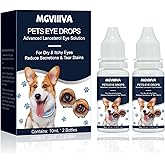 Dog & Cat Cataract Eye Drops & Infection Treatment – Vet-Recommended Formula for Cloudy, Itchy, Watery, Goopy Eyes and Pink Eye Treatment, Natural All-in-One Relief for Pet Eye Issues (2 X 10 ml)