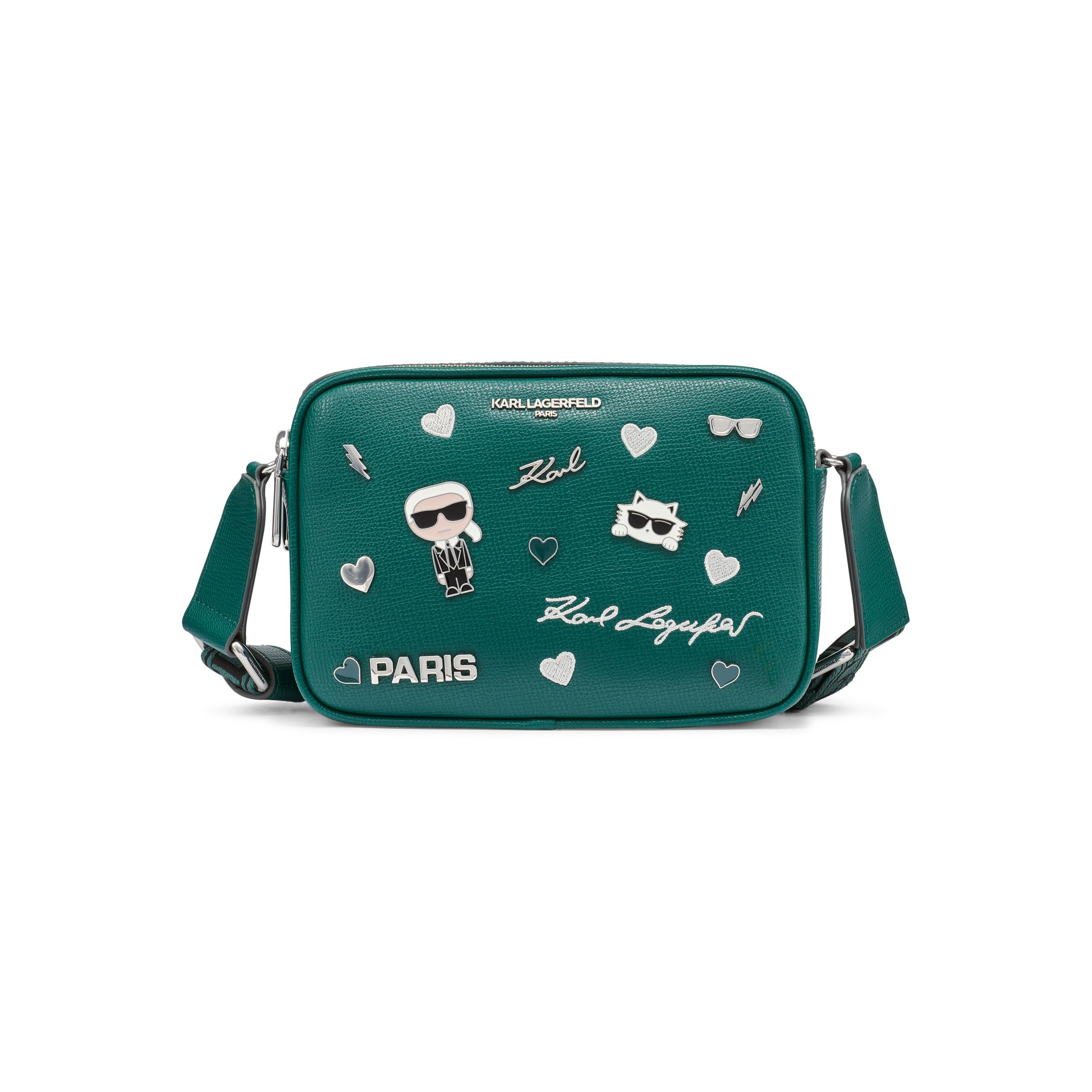 Karl Lagerfeld Paris Maybelle Pin Crossbody, Veridian Green