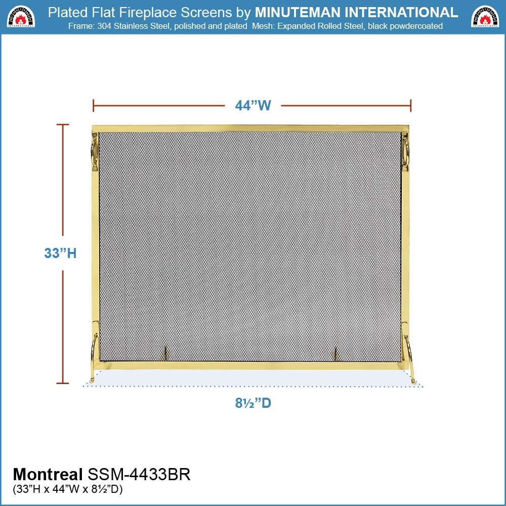 Amazon Com Minuteman International Fireplace Screen 44 X 33 In