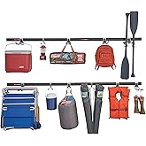 Rubbermaid 15-Piece FastTrack Garage Wall-Mounted Storage Kit, 4 Rails and 11 Hooks, for Home/House/Tool/Sports/Equipment/Uti
