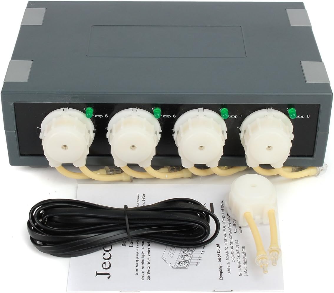 GGGarden Jebao Dp-4S 4 Channel Slave Dosing Pump Expand Dp-4 to 8 Channel Reef Ca Mg Ab