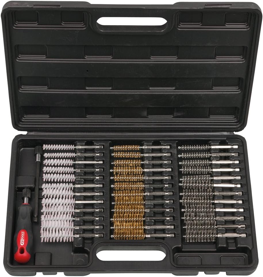 KS Tools Ventilsitz-Reinigungsset 7-teilig - Für Alufelgen Und TPMS Ventile