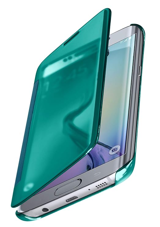 moex Samsung Galaxy S6 Edge | Hülle Transparent TPU Void Cover Dünne Schutzhülle Türkis Handyhülle für Samsung Galaxy S6 Edge