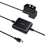 AUKEY Dash Cam Hardwire Kit con Sensore Motion Detection, Kit per Videocamera da Cruscotto per DR01, DR02, DRA1, DR02 J, DR03, DRS2 e DR02 D e Altri Dashcam con Porta Mini USB