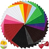 KaKaPops Thin Felt Fabric Sheets, Assorted Colors