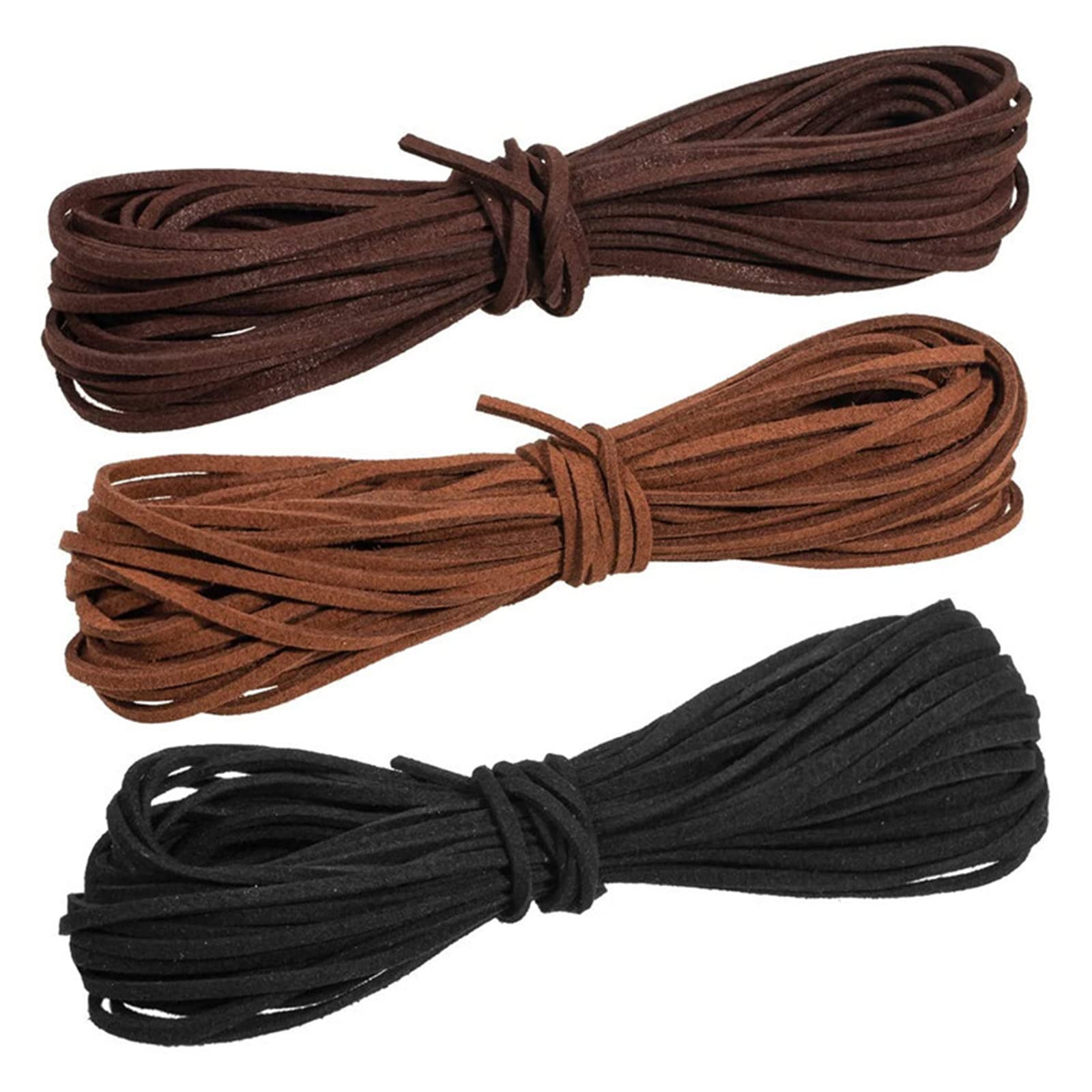 Suede Leather Cord Leather String for Jewellery Thread Cord Cord Cord Leather Cord Suede Flat Suede Cord Band for DIY Bracelet Necklace Jewelry Crafts