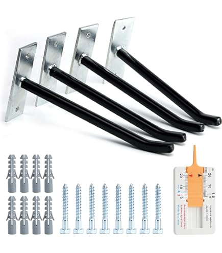 Wall Hooks SunVFaFa Pack Garage Storage Hooks, Ladder Hangers