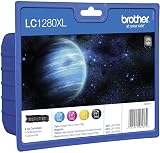Brother LC1280XL 4-Pack Ink Cartridges Black Cyan Magenta Yellow Super High view 1