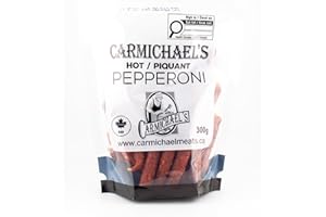 Carmichael's Hot Pepperoni Sticks 300g | Made in Canada
