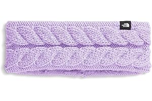 The North Face Kids' Oh Mega Headband | Winter Ear Warmer with Soft Cable Knit Texture & Fleece Lining, Lite Lilac, One Size