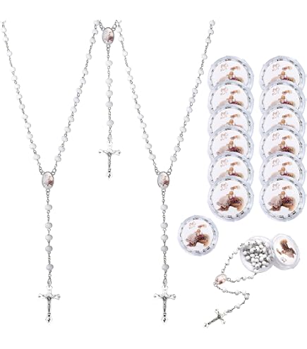 MAQUITA 12 Pcs Glass Holy Water Bottles - 0.5 Fl Oz, Embossed Immaculate Heart Of Mary Design, Silver Caps, Travel Size - View #10