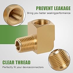Ailbiuko Brass Fitting,90 Degree Barstock Street