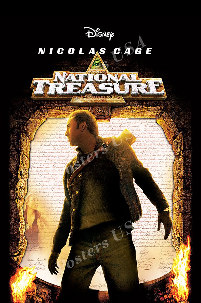 Posters USA - Disney's National Treasures Movie Poster GLOSSY FINISH - FIL129 (24" x 36" (61cm x 91.5cm))