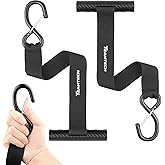 Quick Hood Loops Kayak Tie Down Straps with S-Hook – 2 Pcs, Heavy Duty Trunk Anchor Lashing Straps for Boat, Canoe, Jeep, Trailer, Secure Transport, Storage & Tie-Down Points