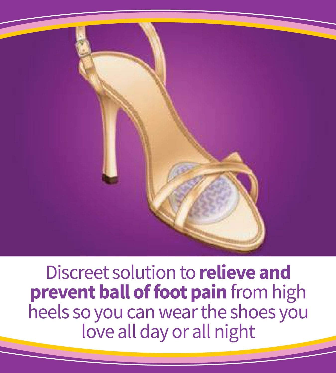 Dr. Scholl's Ball of Foot Cushions for High Heels (One Size) // Relieve and Prevent Ball of Foot Pain with Discreet Cushions That Absorb Shock and Make High Heels More Comfortable, New Packaging: Health & Personal Care