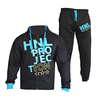 A2Z 4 Kids® Kinder Mädchen Jungen Designer Trainingsanzug HNL PROJEKTION Aufdruck Kapuzenpulli & Hosen Jogginganzug 7-13 Jahr