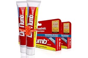 Dr. Numb Tattoo Numbing Cream, 5% Lidocaine Extra Strength Topical Anesthetic with Vitamin E, Fast-Acting Pain Relief for Tat