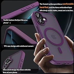 EUMADOVE Classic Hybrid Magnetic iPhone 17 Case
