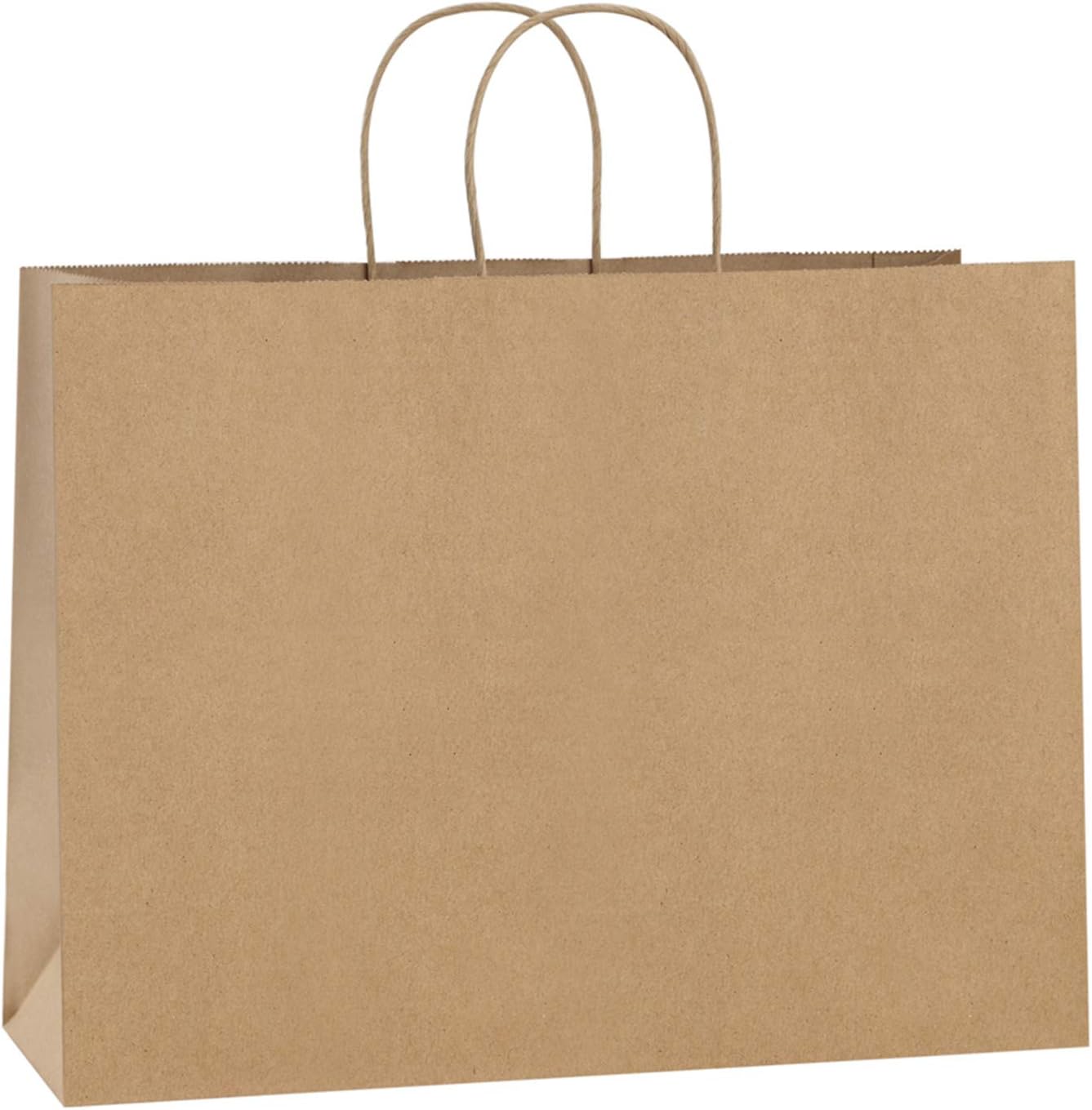 BagDream 100Pcs 16x6x12 Inches Kraft Paper Bags with Handles Bulk Gift