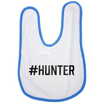 Amazoncom Hunter Baby Bib In Blue Baby Boy Bibs Dribble Bibs