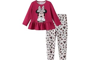 Disney Minnie Mouse Frozen Princess Marvel Toddler Girls Clothes Long Sleeve Sweatshirt + Leggings 2pcs Outfits Set 2-6Y