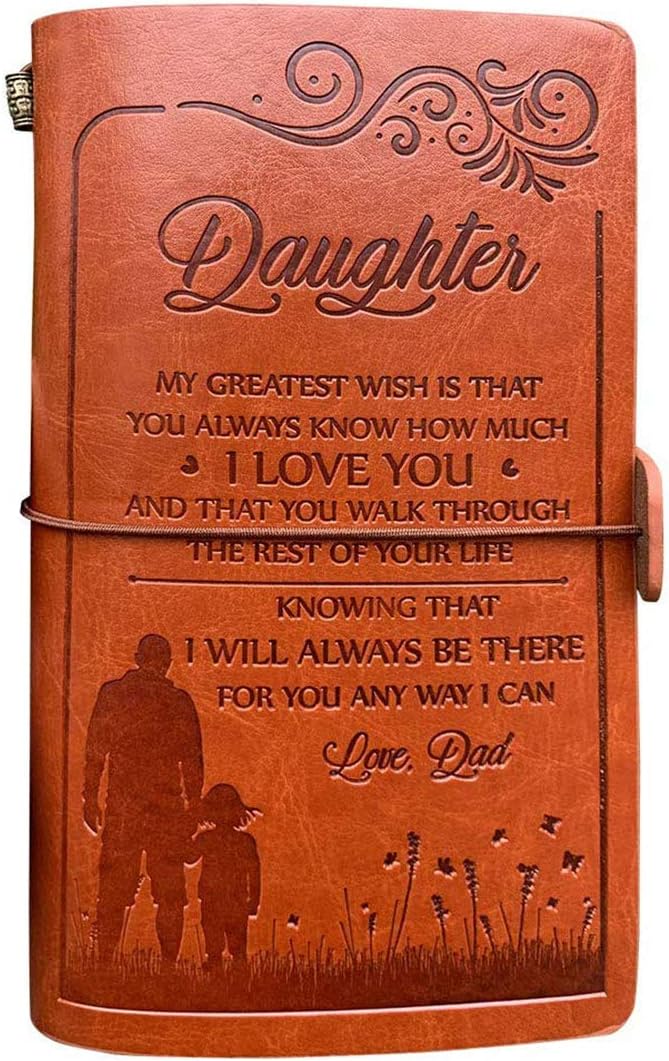 leather journal for daughter from dad
