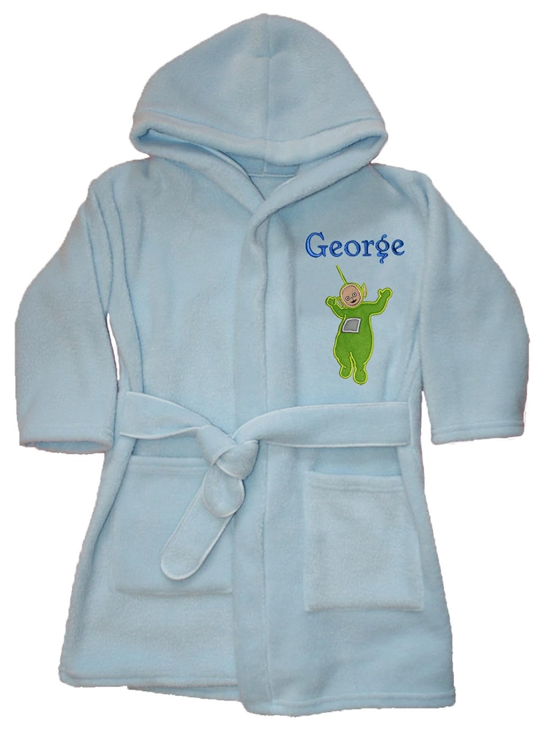 Dipsy (Teletubbies) Personalised Fleece Dressing Gown/Bathrobe ...