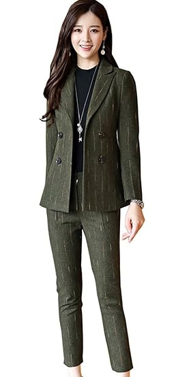 Amazon Zuomaレディース 洋服 ビジネススーツ ぱりっとした背広 上下