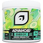 Advanced Energy Boosting Formula with Electrolytes for Hydration - L-Theanine to Combat Jitters Sugar Free & Keto Friendly No Maltodextrin (40 Servings) (Melon Cream Pop)