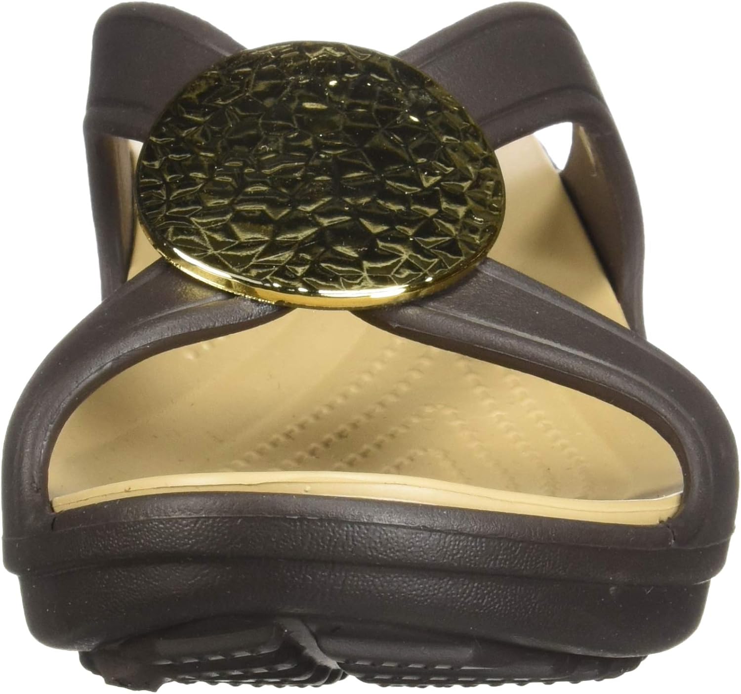 crocs sanrah hammered circle wedge sandal