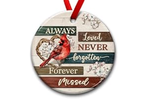 SOL VIBES Memorial Cardinal Gifts for Loss of Loved One, Xmas Hanging Ornaments, Bereavement Ornament, Miscarriage Gifts