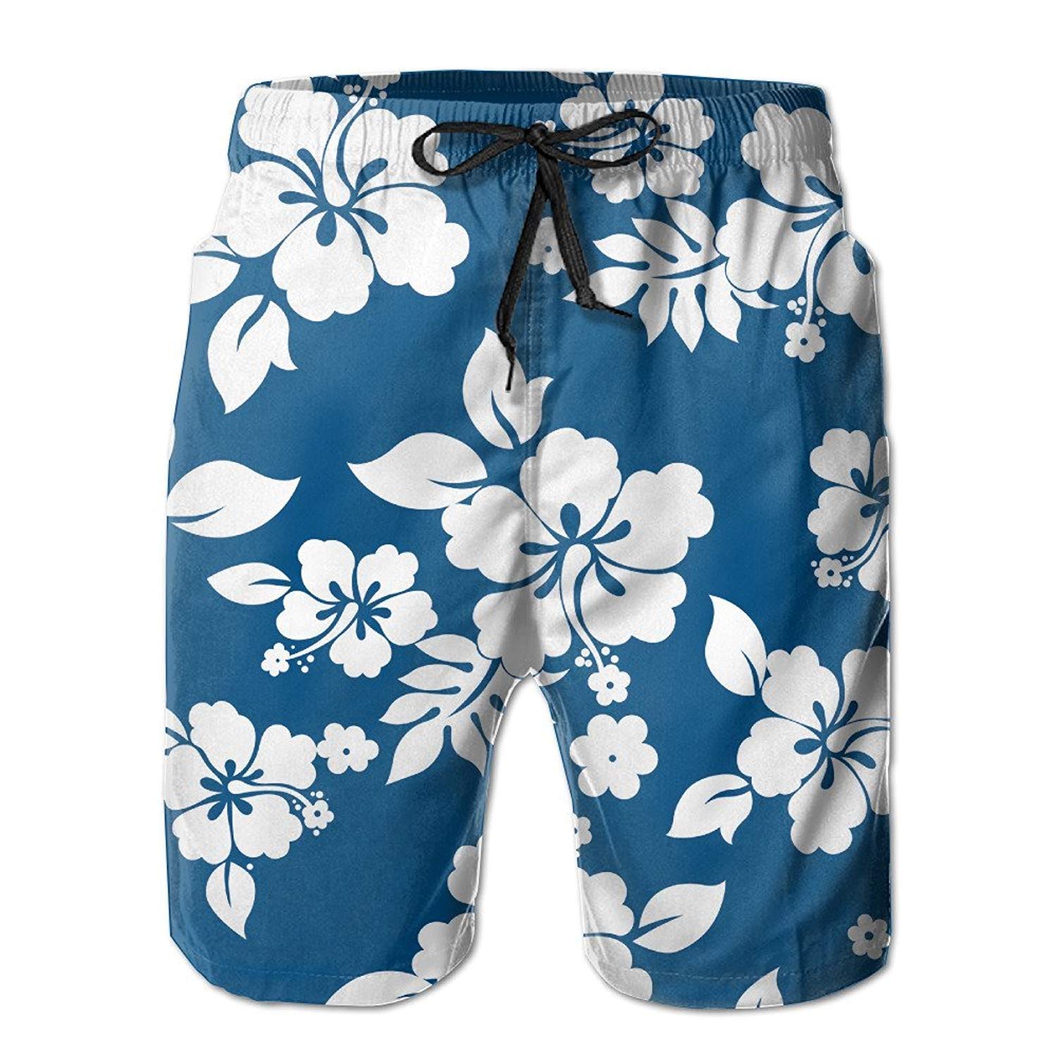Skull in White and Black Casual Surf Board Beach Shorts ...