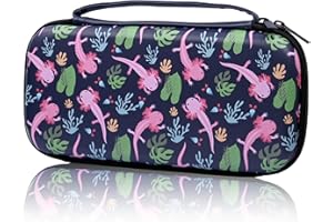 WtallasiSei Axolotl Carry Case Compatible With Nintendo Switch Lite And Switch Oled, Hard Portable Travel Storage Bag For Accessories Console