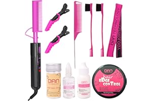 DAN Technology hot comb set,hot comb,Edge Control Gel,Hair Wax Stick,Wig Glue,Wig Glue Remover,Lace Melting Band,Rat Tail Comb,Hair Edge Brush,Salon Styling Clips,hot comb for lace front wigs,electric straightening comb for black hair