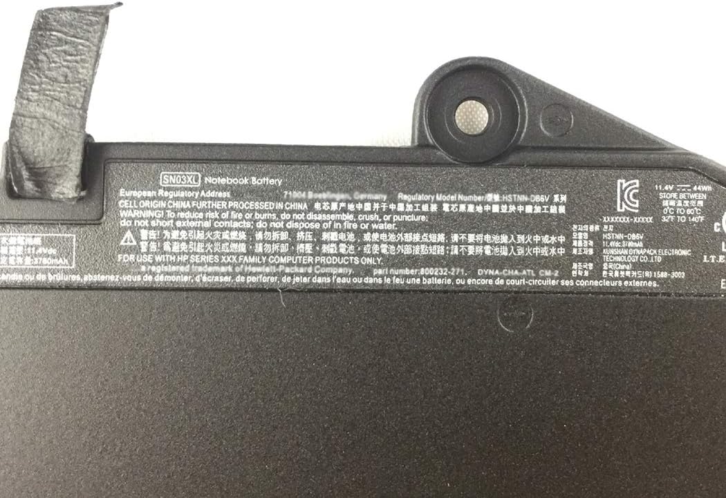 7XINbox 11.4V 44Wh SN03XL HSTNN-DB6V HSTNN-UB6T 800232-241 800514-001 Laptop Battery compatible with HP EliteBook 820 G3 G4 725 G3 G4 Series HSTNN-UB5T HSTNN-LB7K HSTNN-I42C 800232-271 854109-850 - Image 3