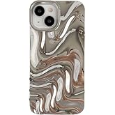 Caseative for iPhone 15 Case, Silver | Water Ripple Pattern Wave