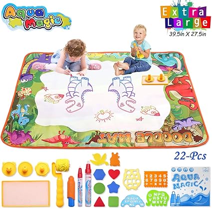 Amazon.com: Conthfut Aqua Magic Mat - Esterilla de agua para Doodle (9 colores, juguete educativo para niños de 2 3 4 5 6 7 8 9 10 11 12 años de edad