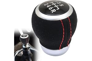 AOUTTUOA Silver, 6 Speed Shifter Knob, Fit for Subaru Impreza WRX STI, Outback, Forester 2009 2010 2011 2012 2013-2021, Gear Shifter Lever Head 6-Speed Manual Transmission Handle Stick